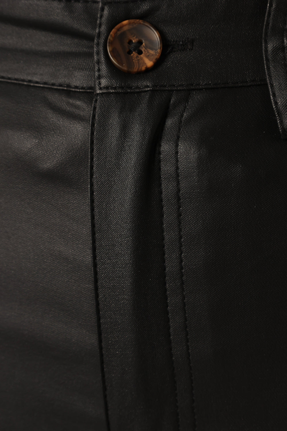 Sammie Vegan Leather Pants - Black - Petal & Pup USA