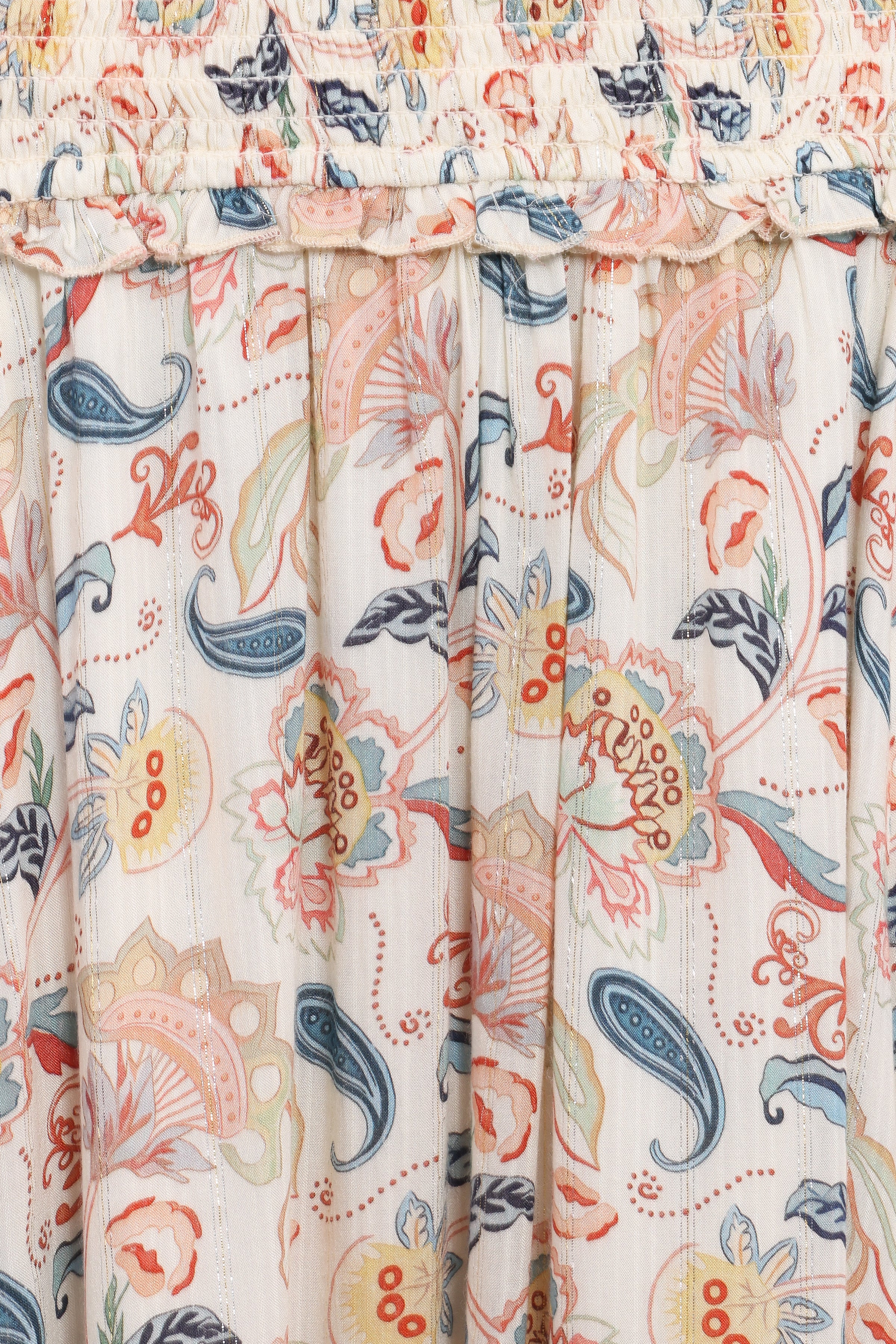 Petal and Pup USA BOTTOMS Seana Shirred Waist Maxi Skirt - Paisley (Hold for Amazon)