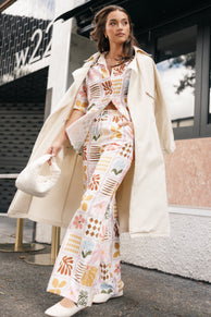 Petal and Pup USA BOTTOMS Shay Pant - White Multi