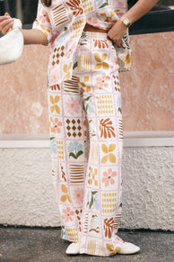 Petal and Pup USA BOTTOMS Shay Pant - White Multi