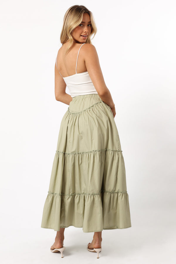 Petal and Pup USA BOTTOMS Somerset Midi Skirt - Pistachio