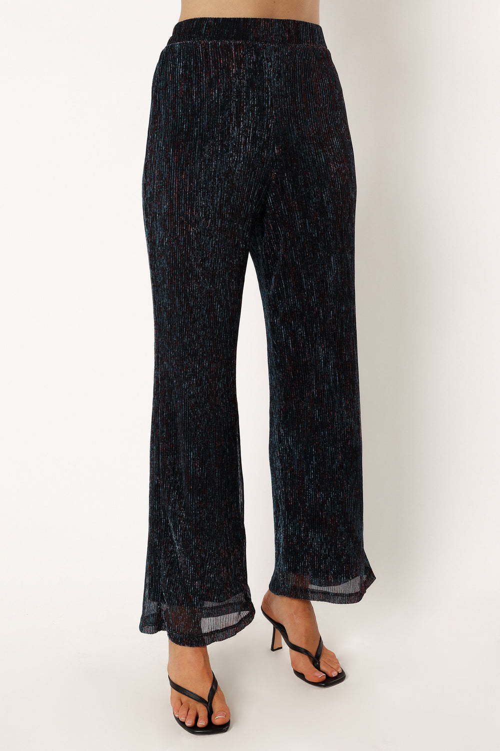 Petal and Pup USA BOTTOMS Sonja Wide Leg Pant - Black Teal