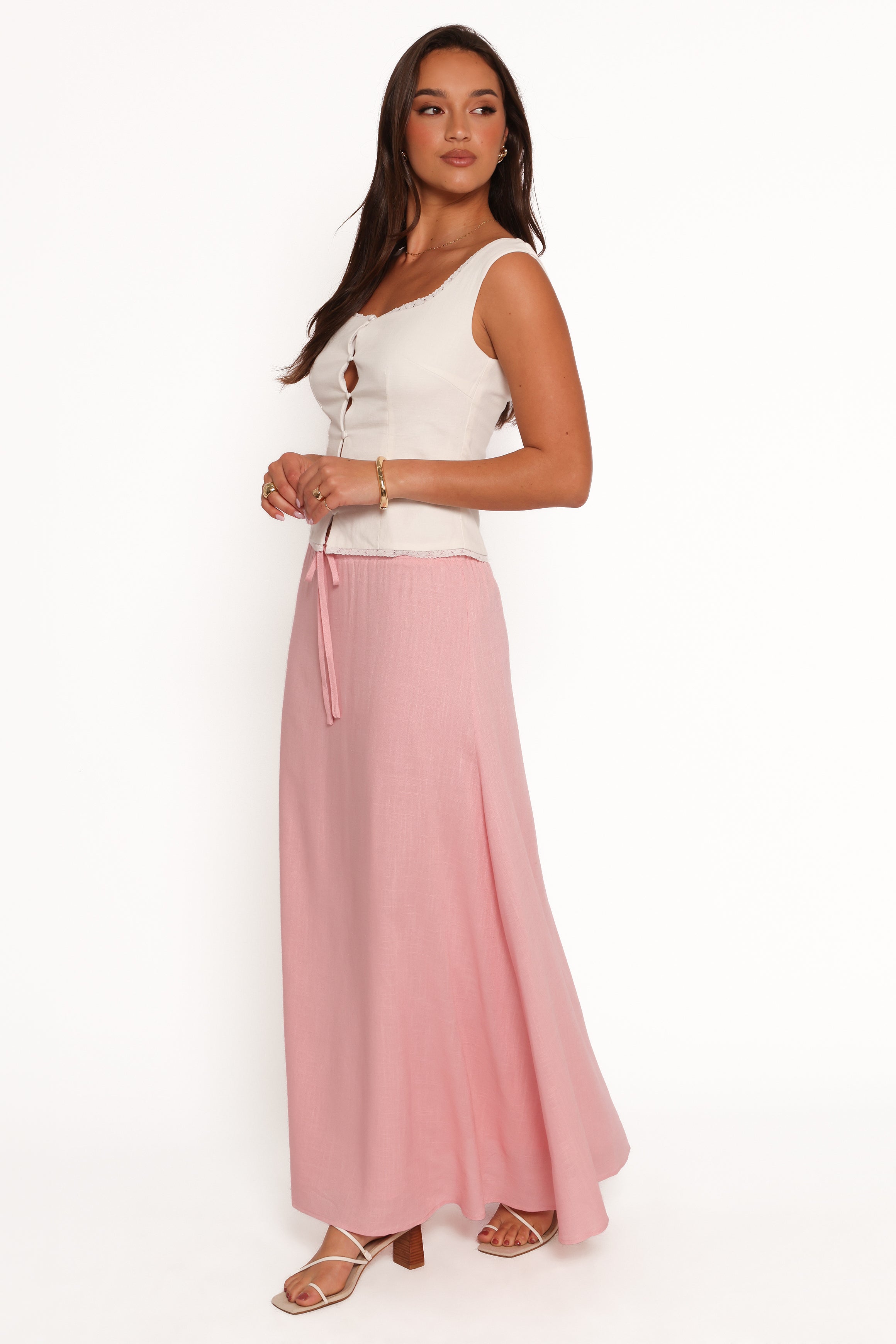 Petal and Pup USA BOTTOMS Stevie Maxi Skirt - Pink