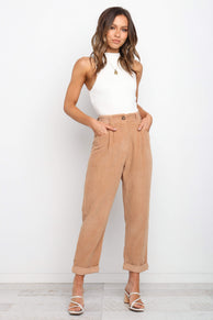 Petal and Pup USA BOTTOMS Talaren Cord Pant - Beige