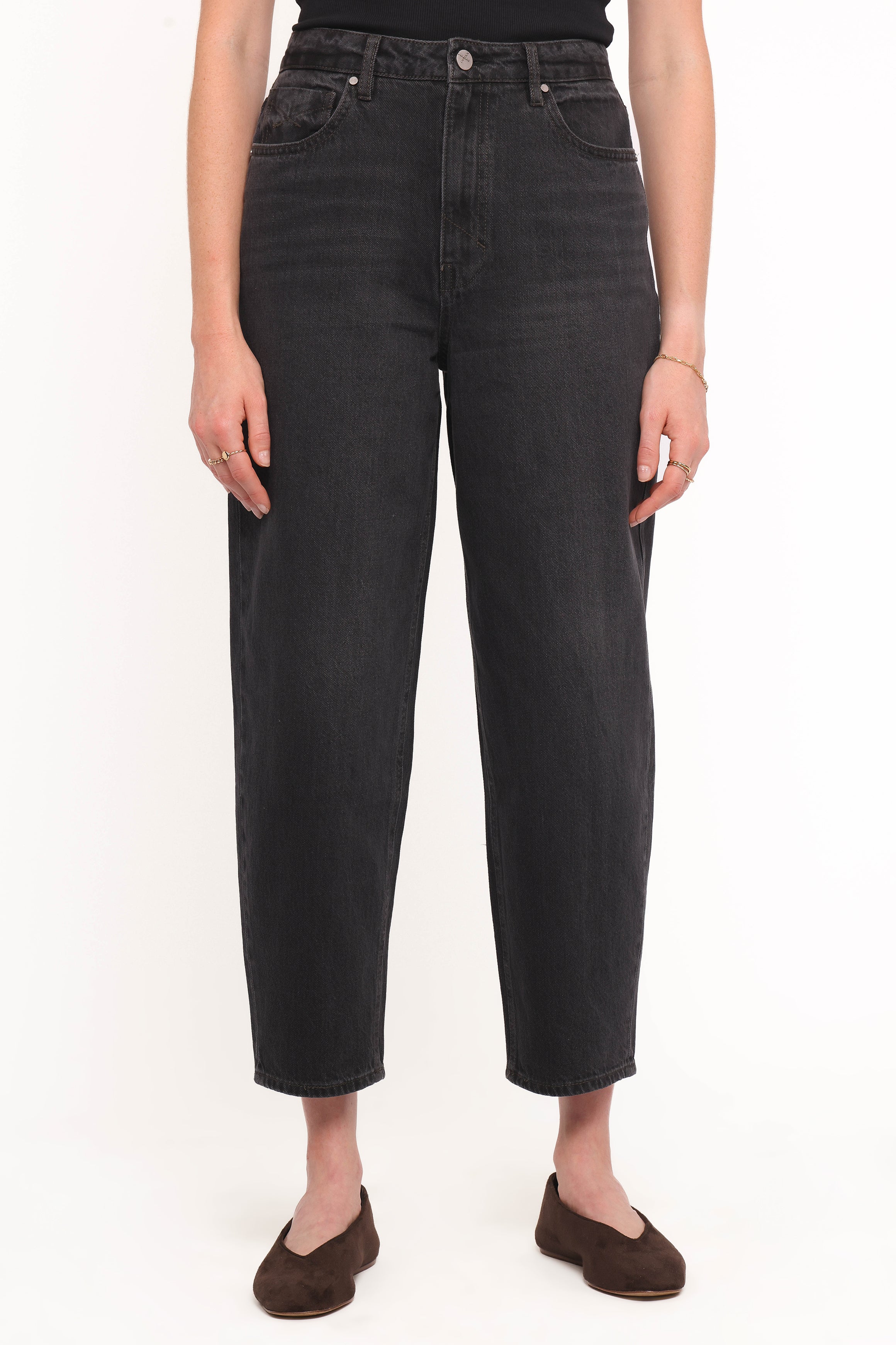 Petal and Pup USA BOTTOMS Taylor Barrel Leg Jean - Trip