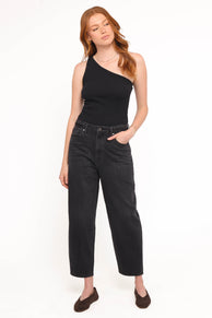 Petal and Pup USA BOTTOMS Taylor Barrel Leg Jean - Trip