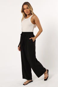 Petal and Pup USA BOTTOMS Teddy Pant - Black