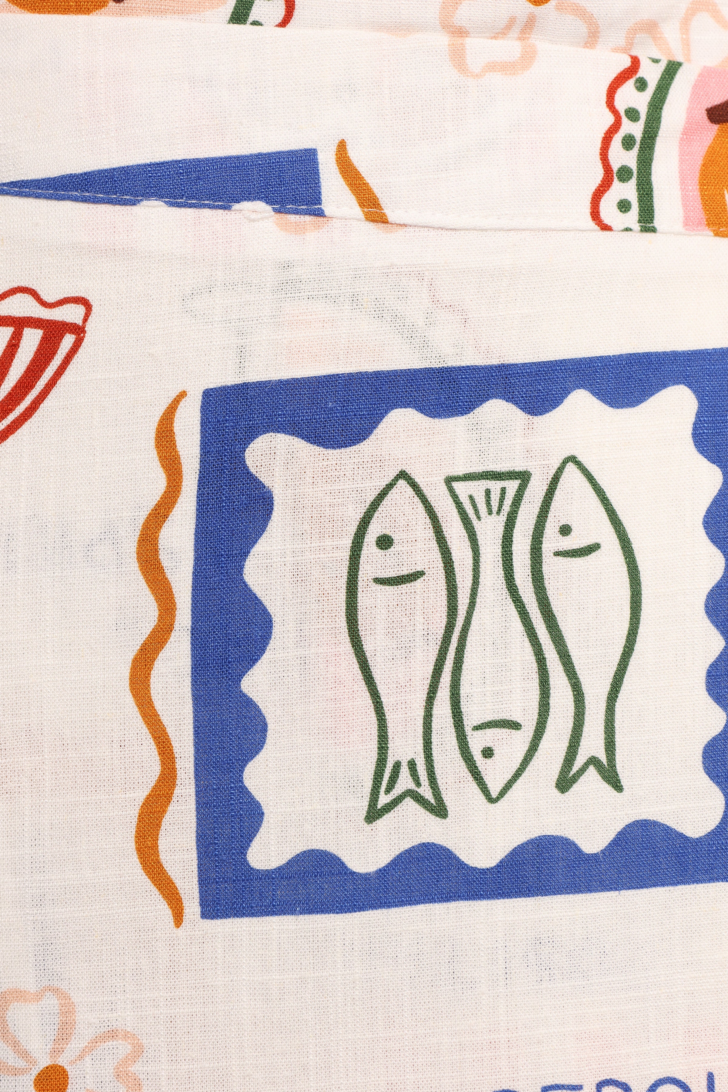 Petal and Pup USA BOTTOMS Thorrah Skort - Ocean Oasis