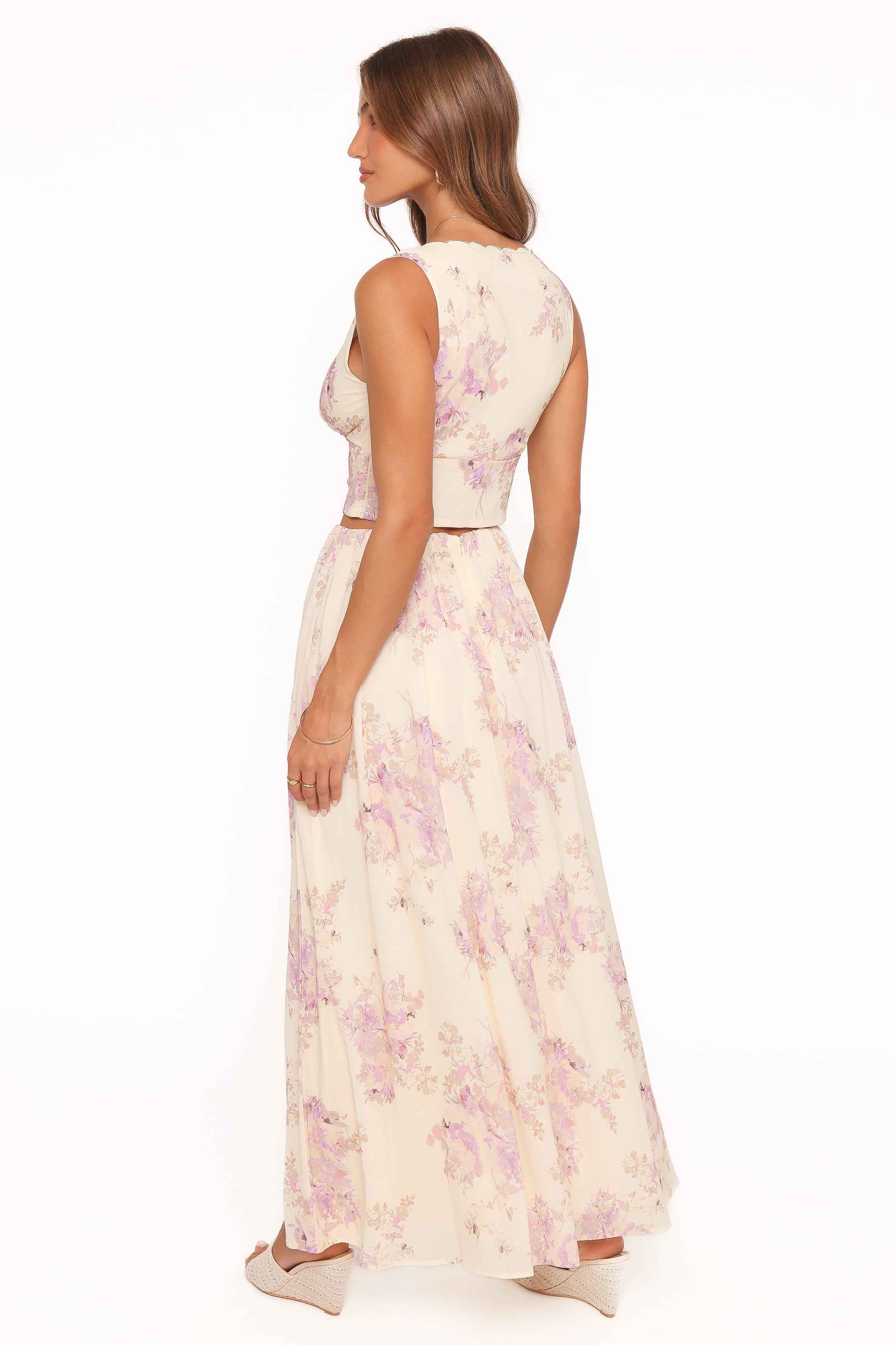 Petal and Pup USA BOTTOMS Tinsley Maxi Skirt - Lavender Floral