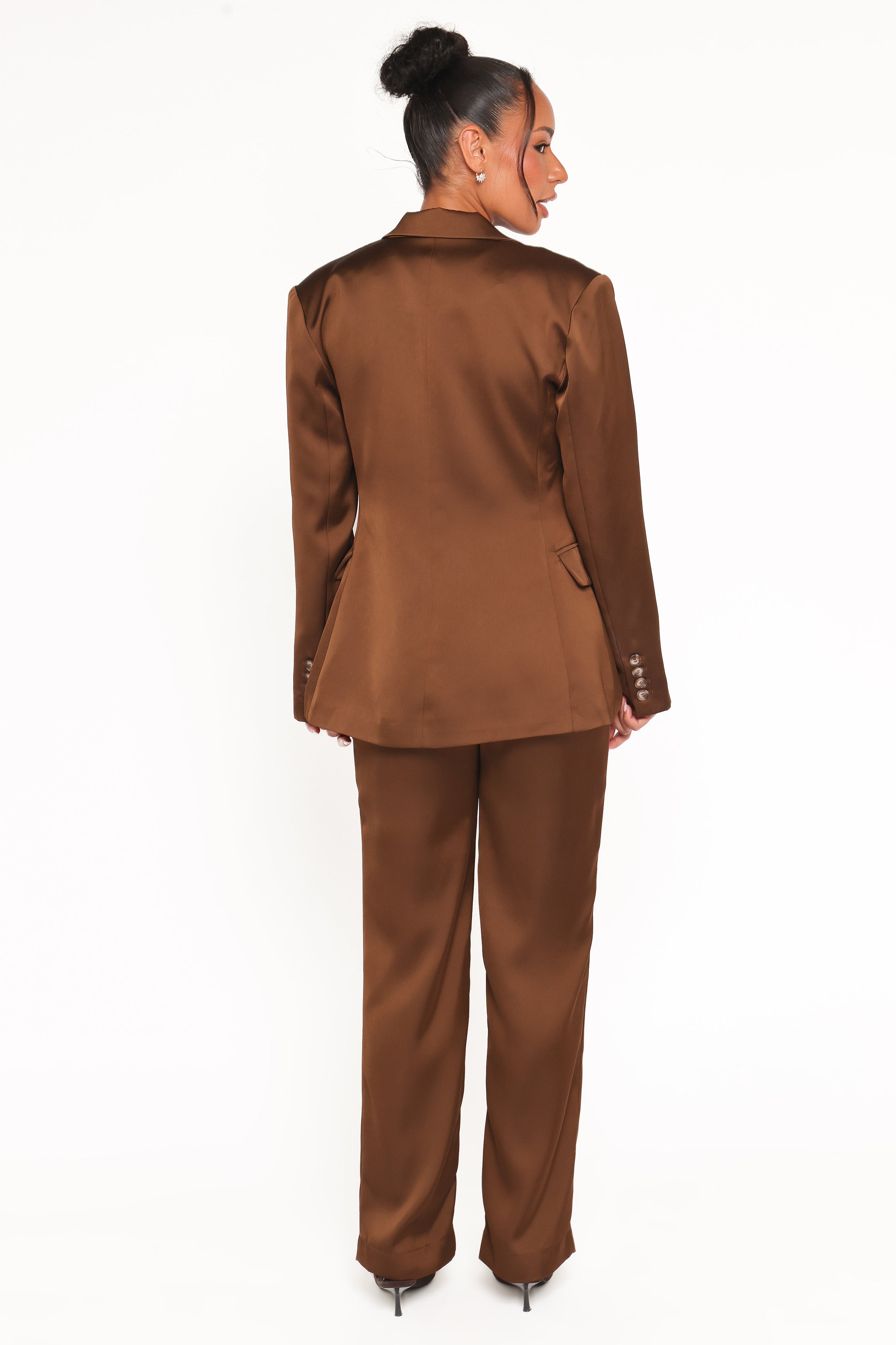 Petal and Pup USA BOTTOMS Trina Tailored Pant - Brown