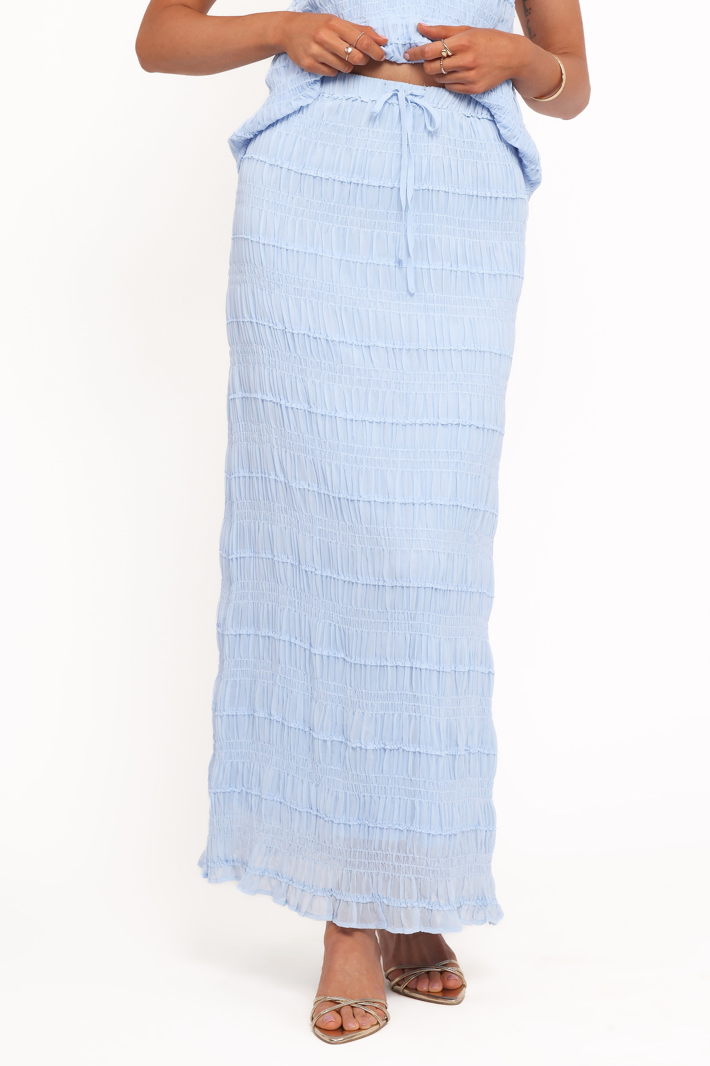 Petal and Pup USA BOTTOMS Valana Skirt - Powder Blue