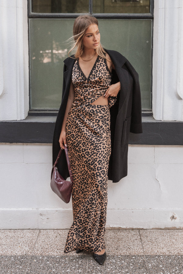 Petal and Pup USA BOTTOMS Velman Skirt - Leopard