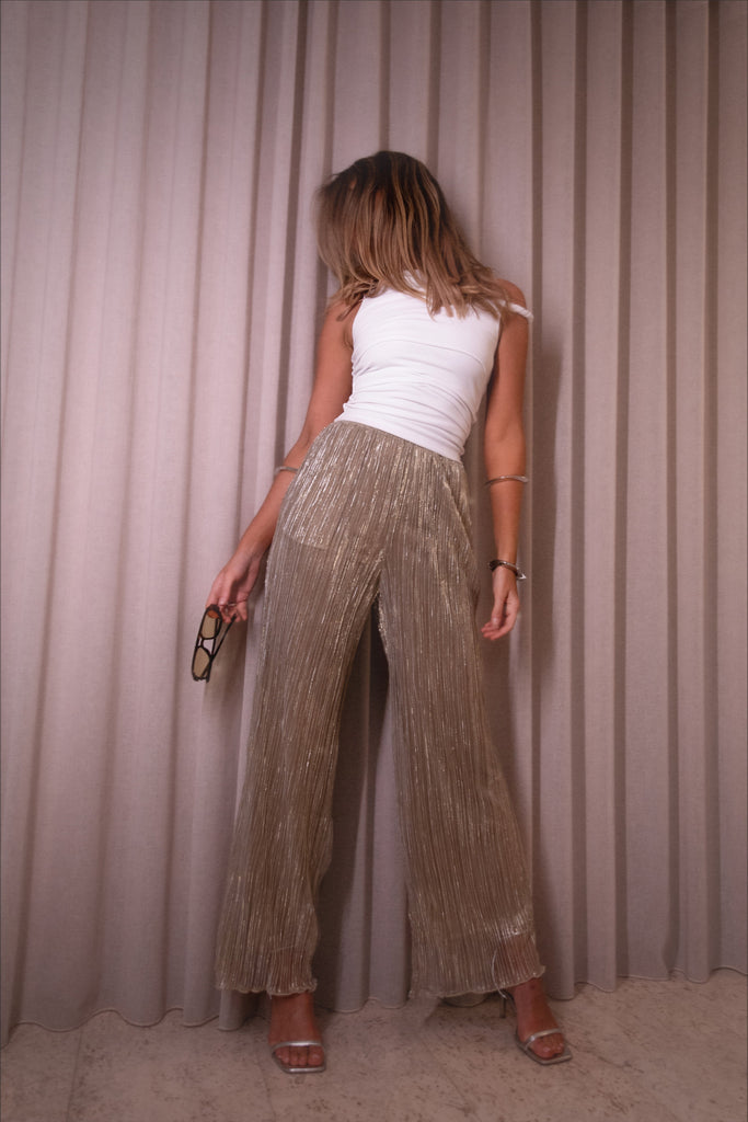 Solana Rust Brown Wide Leg Pants