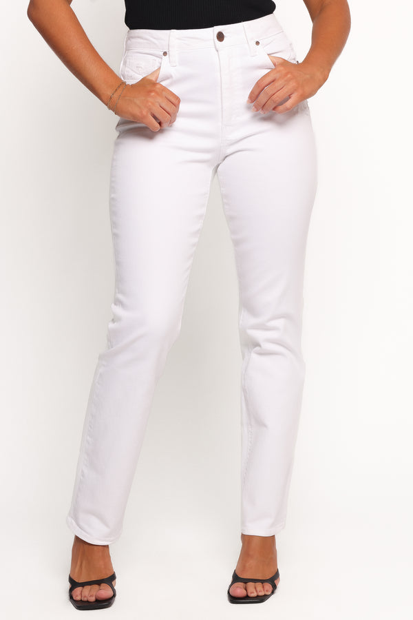 Petal and Pup USA BOTTOMS Willa High Rise Straight Leg Jeans - Halo