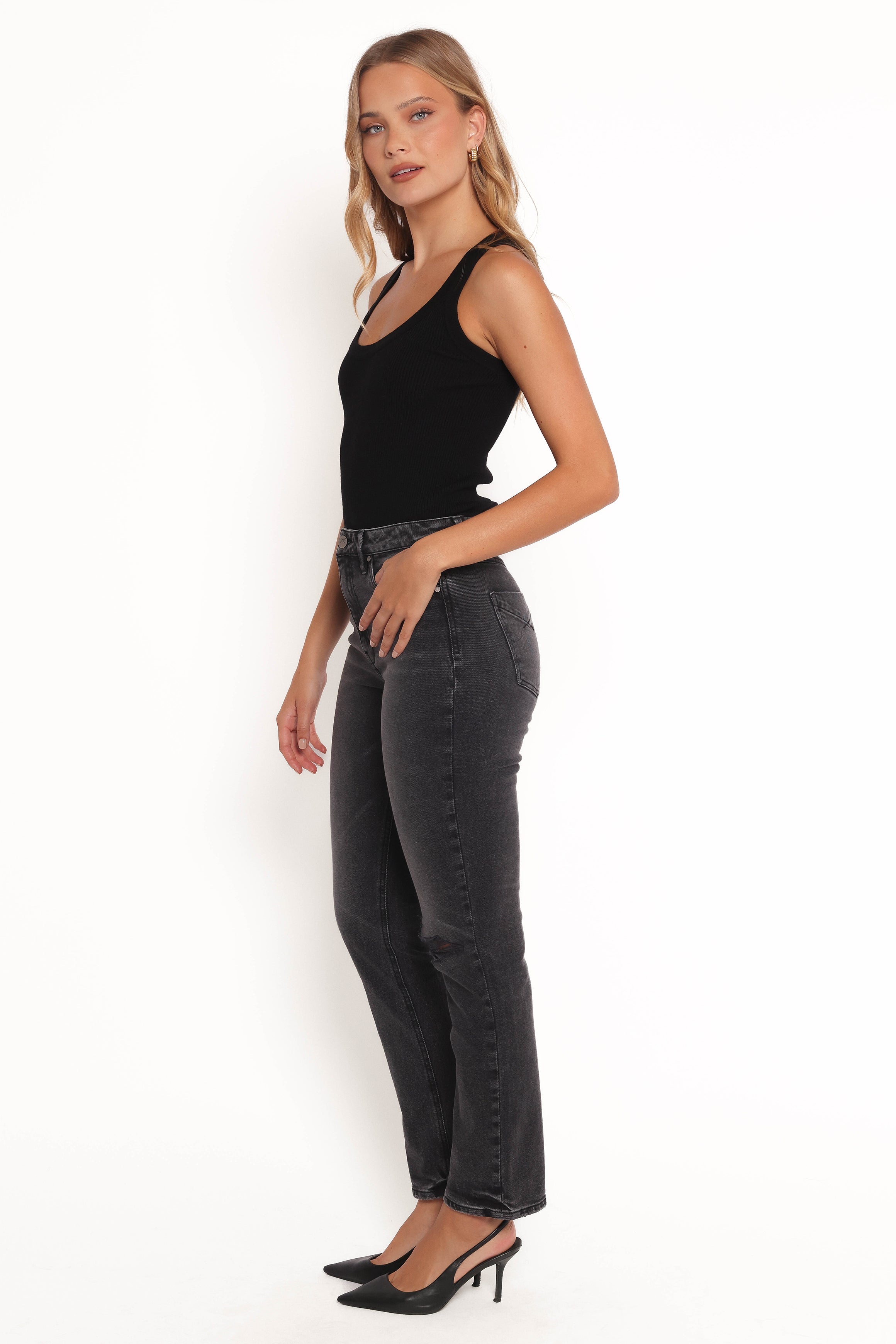 Petal and Pup USA BOTTOMS Willa High Rise Straight Leg Jeans - Riot