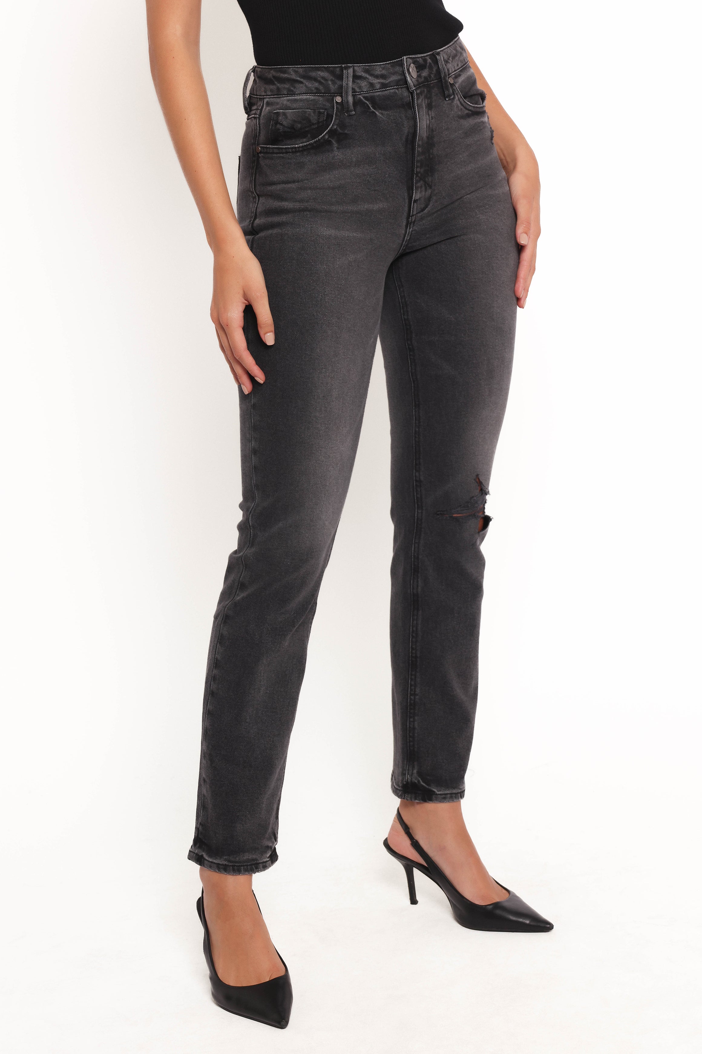 Petal and Pup USA BOTTOMS Willa High Rise Straight Leg Jeans - Riot