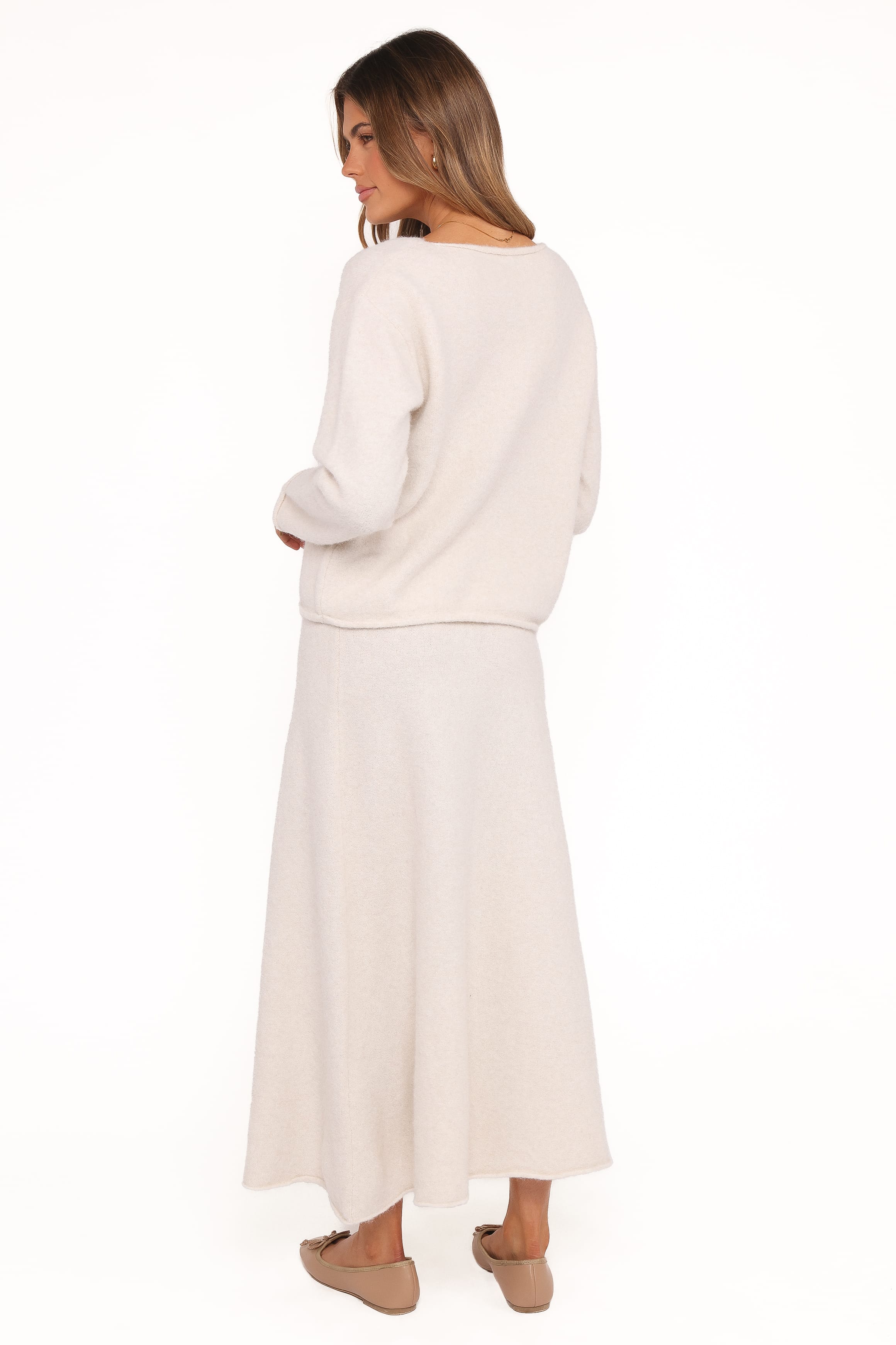 Petal and Pup USA BOTTOMS Willis Knitted Skirt - Cream