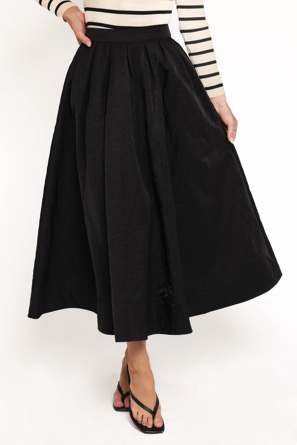 Petal and Pup USA BOTTOMS Yuki Circle Skirt - Black