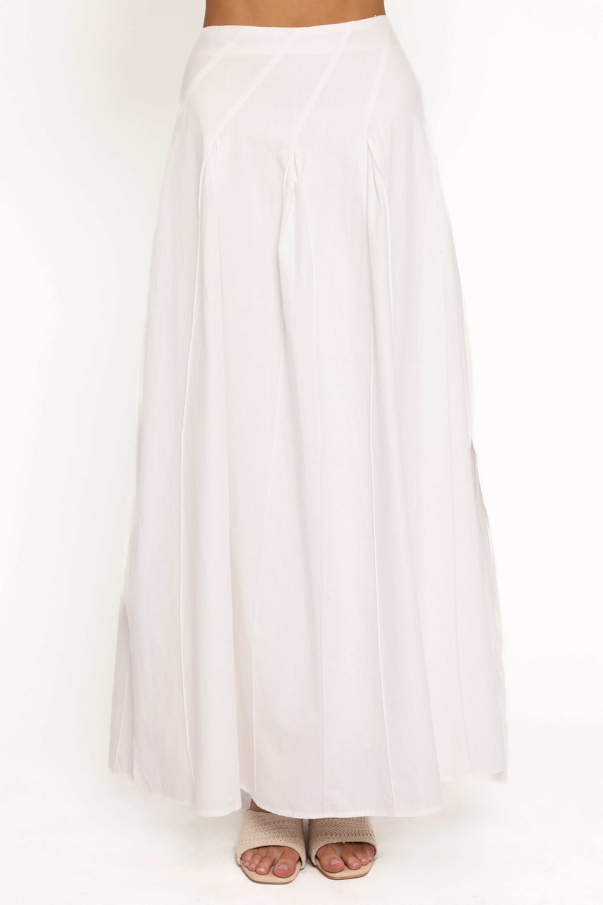 Petal and Pup USA BOTTOMS Zoey Maxi Skirt - White