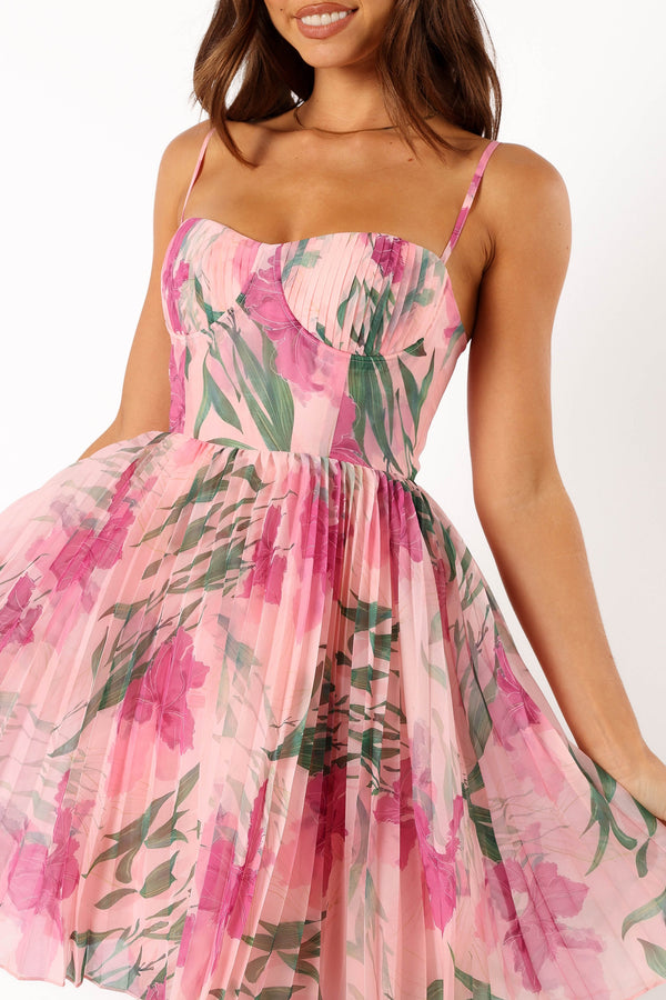 Butterfields Strapless Mini Dress - Hot Pink | Petal & Pup USA Butterfields Strapless Mini Dress - Hot Pink | Petal & Pup USA
