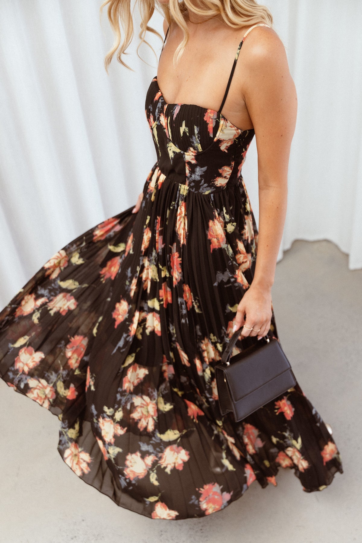 Petal and Pup Women's Achanti Pleated Maxi Dress