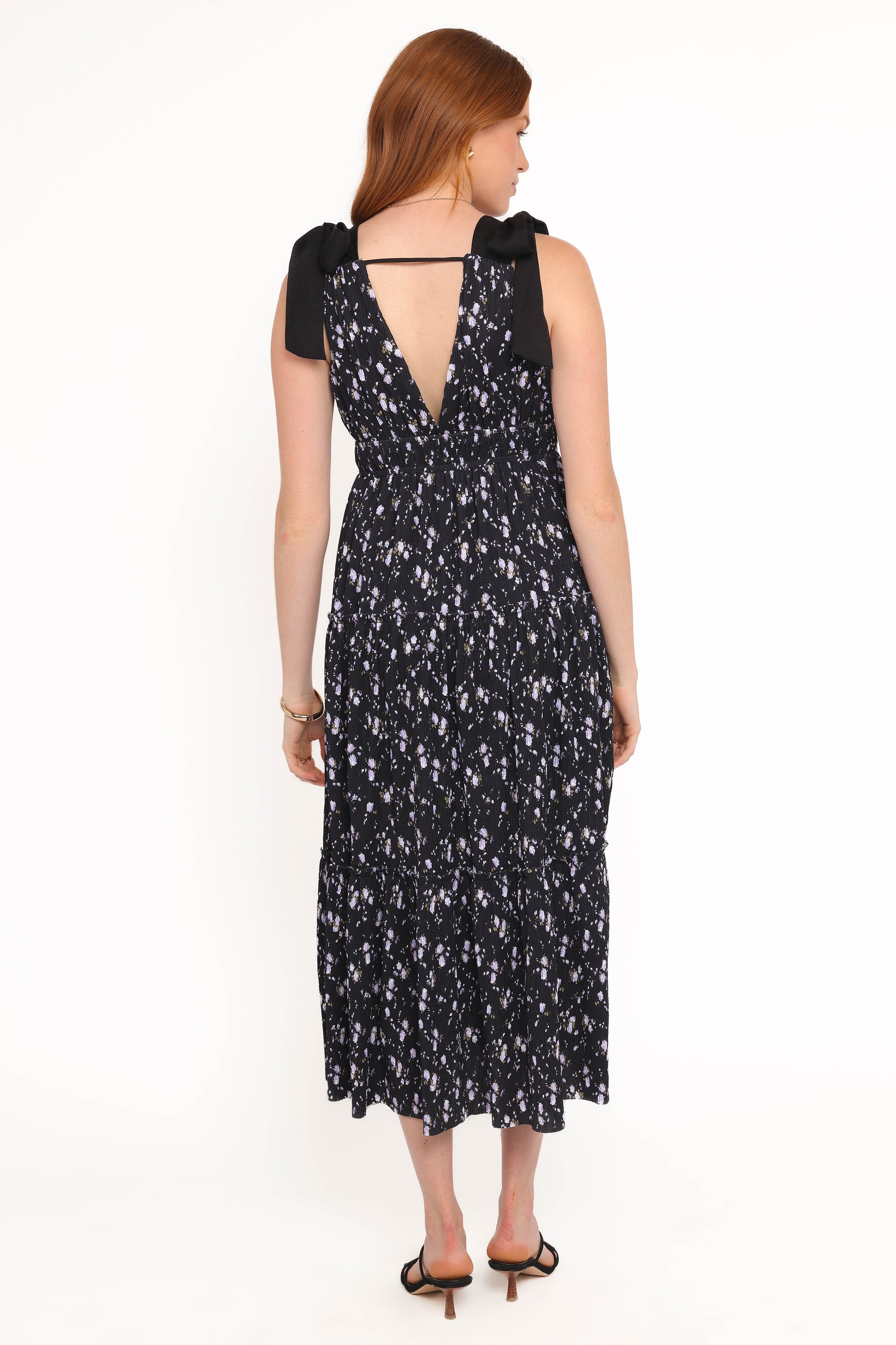 Petal and Pup USA DRESSES Adeline Maxi Dress - Black Floral