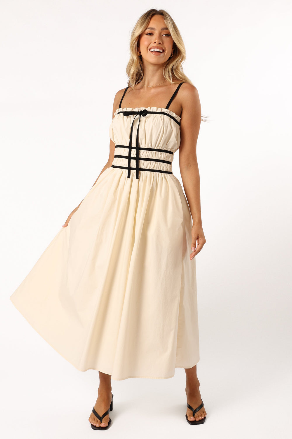 Adi Midi Dress Cream Petal & Pup USA