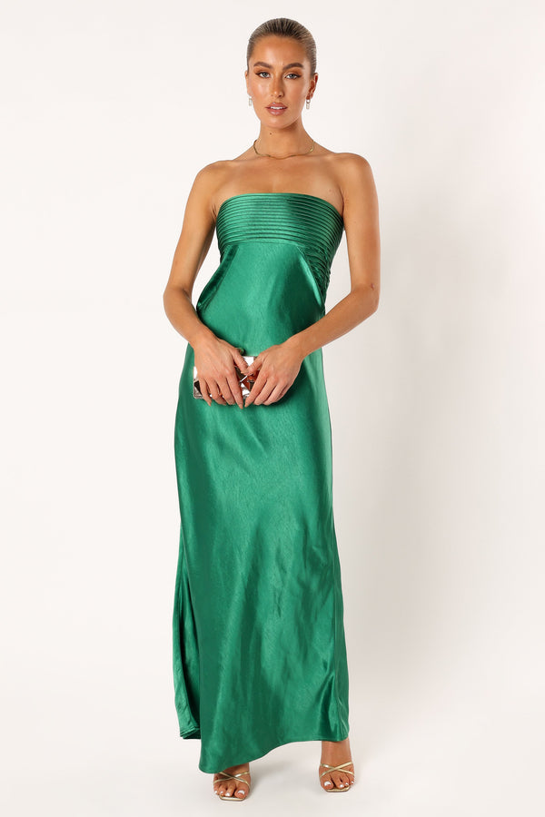 Adair Off Shoulder Maxi Dress - Emerald Green | Petal & Pup USA Adair Off Shoulder Maxi Dress - Emerald Green | Petal & Pup USA