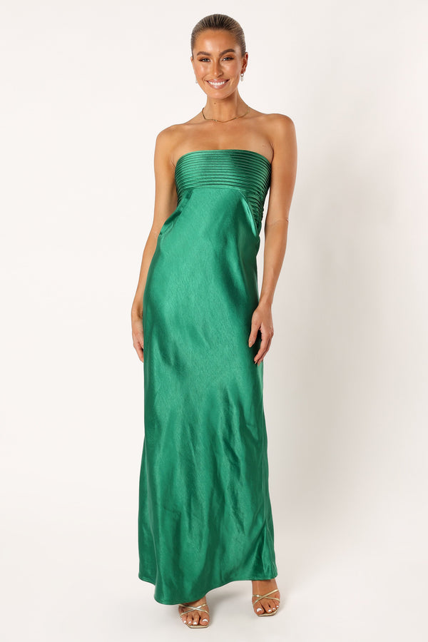 Petal and Pup USA DRESSES Adina Maxi Dress - Emerald