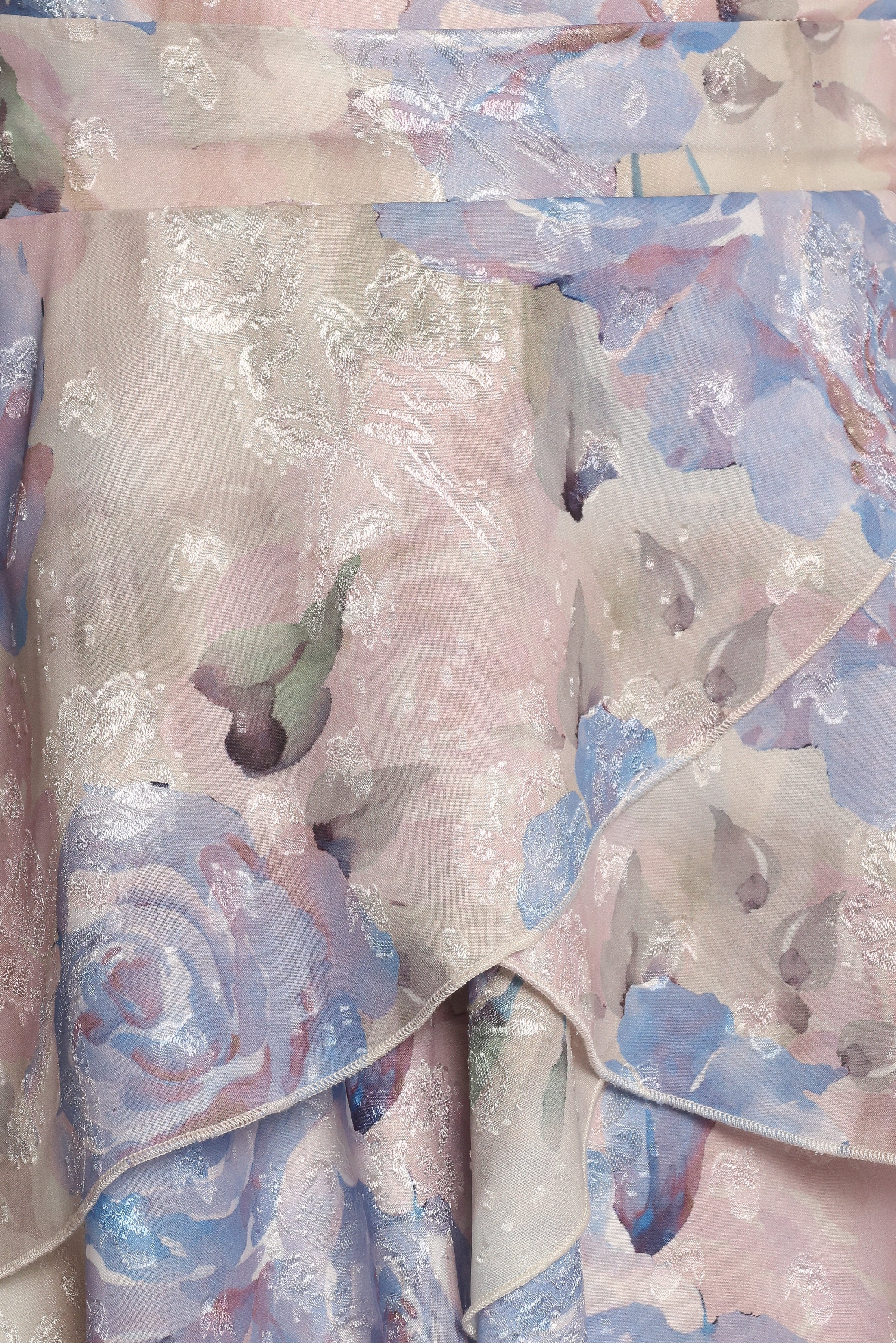 Petal and Pup USA DRESSES Admira Strapless Maxi Dress - Blue Floral