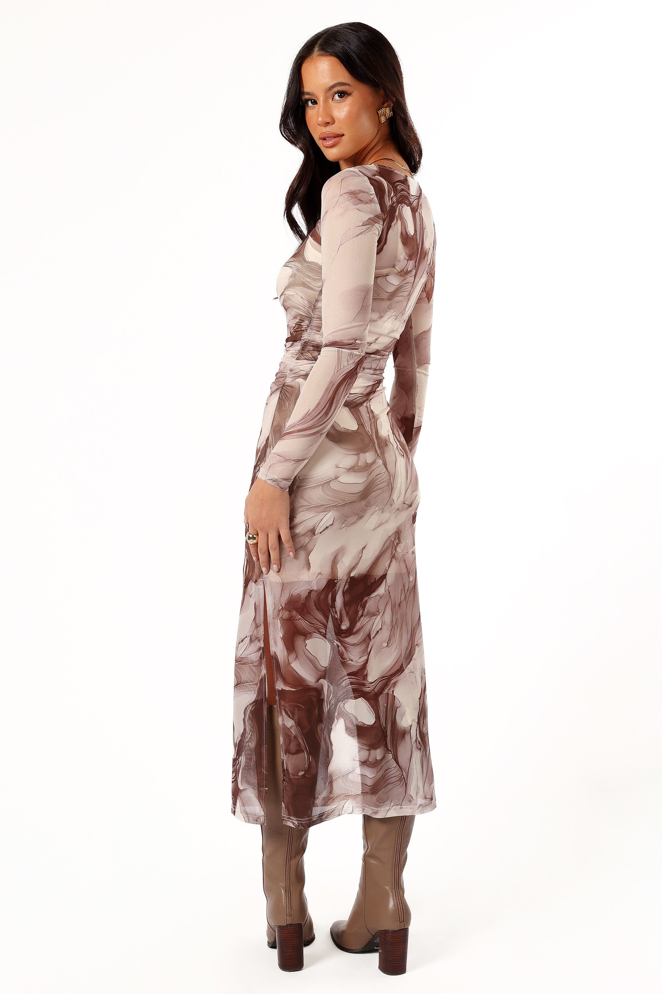 Petal and Pup USA DRESSES Adrianna Maxi Dress - Cacao