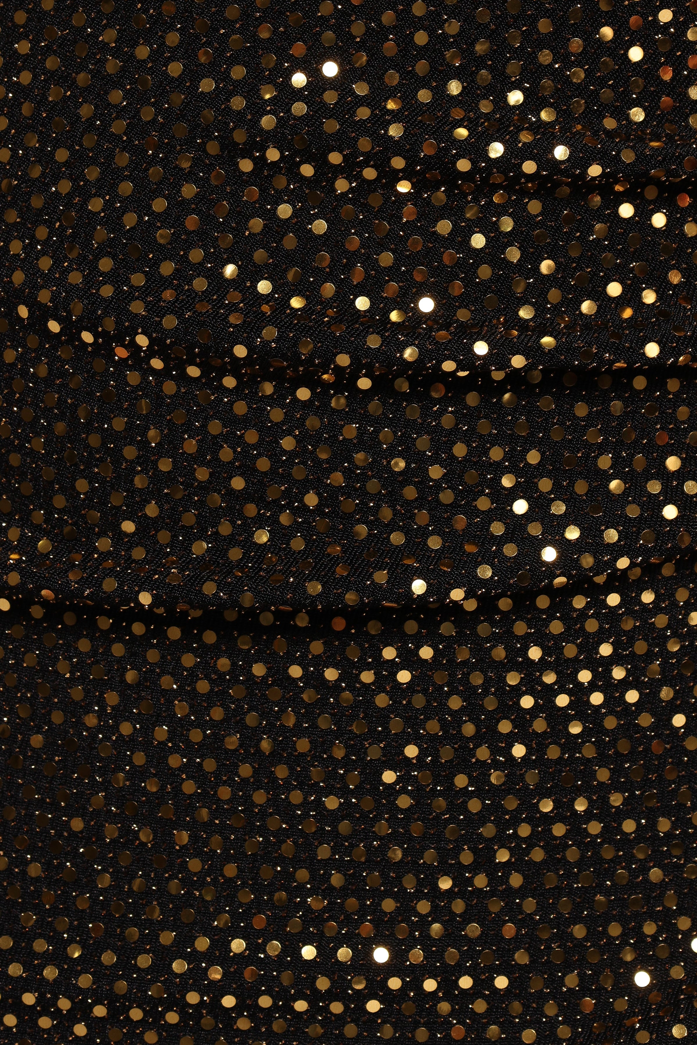 Petal and Pup USA DRESSES Alannah Mini Dress - Black/Gold