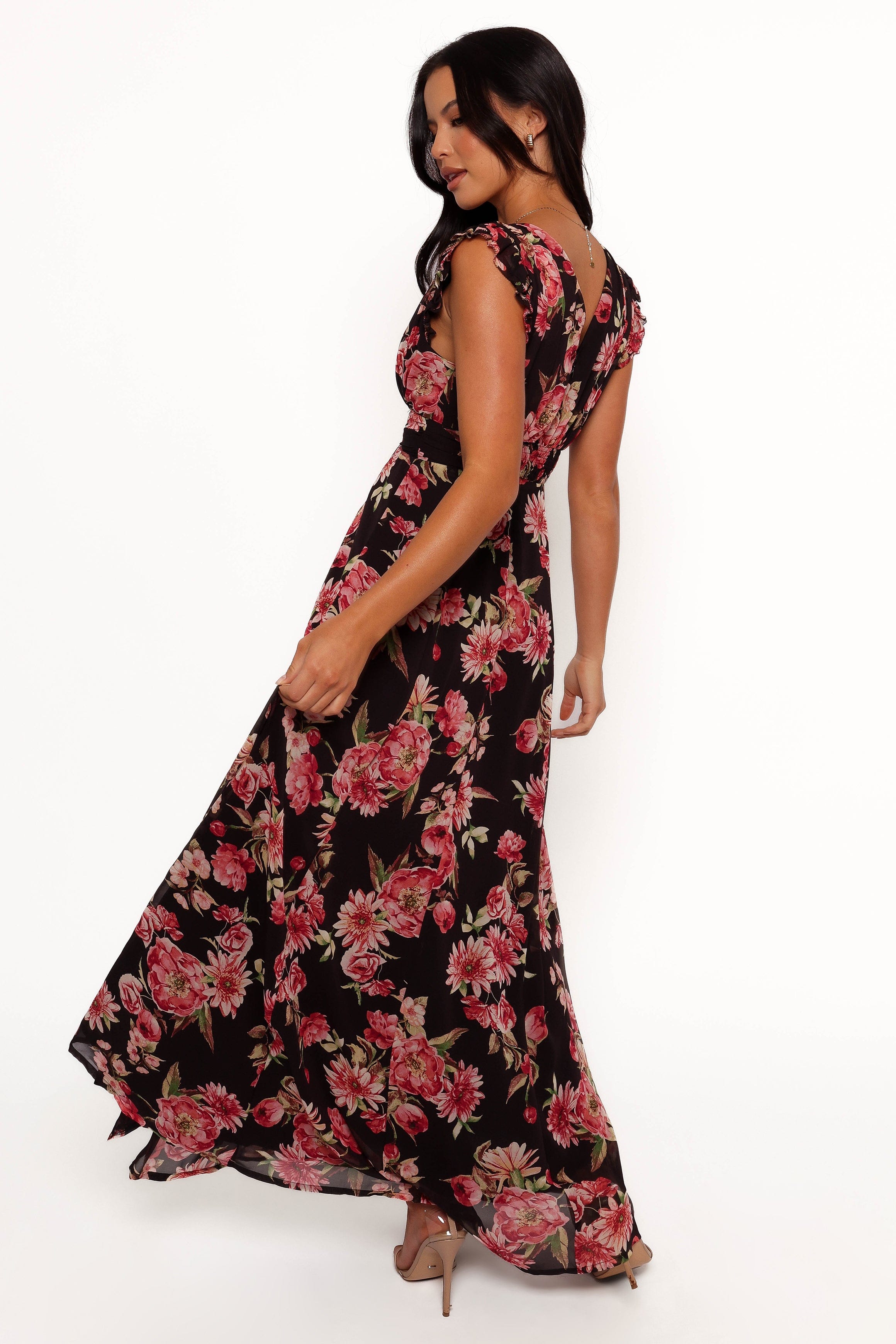 Petal and Pup USA DRESSES Aldo Maxi Dress - Black Floral