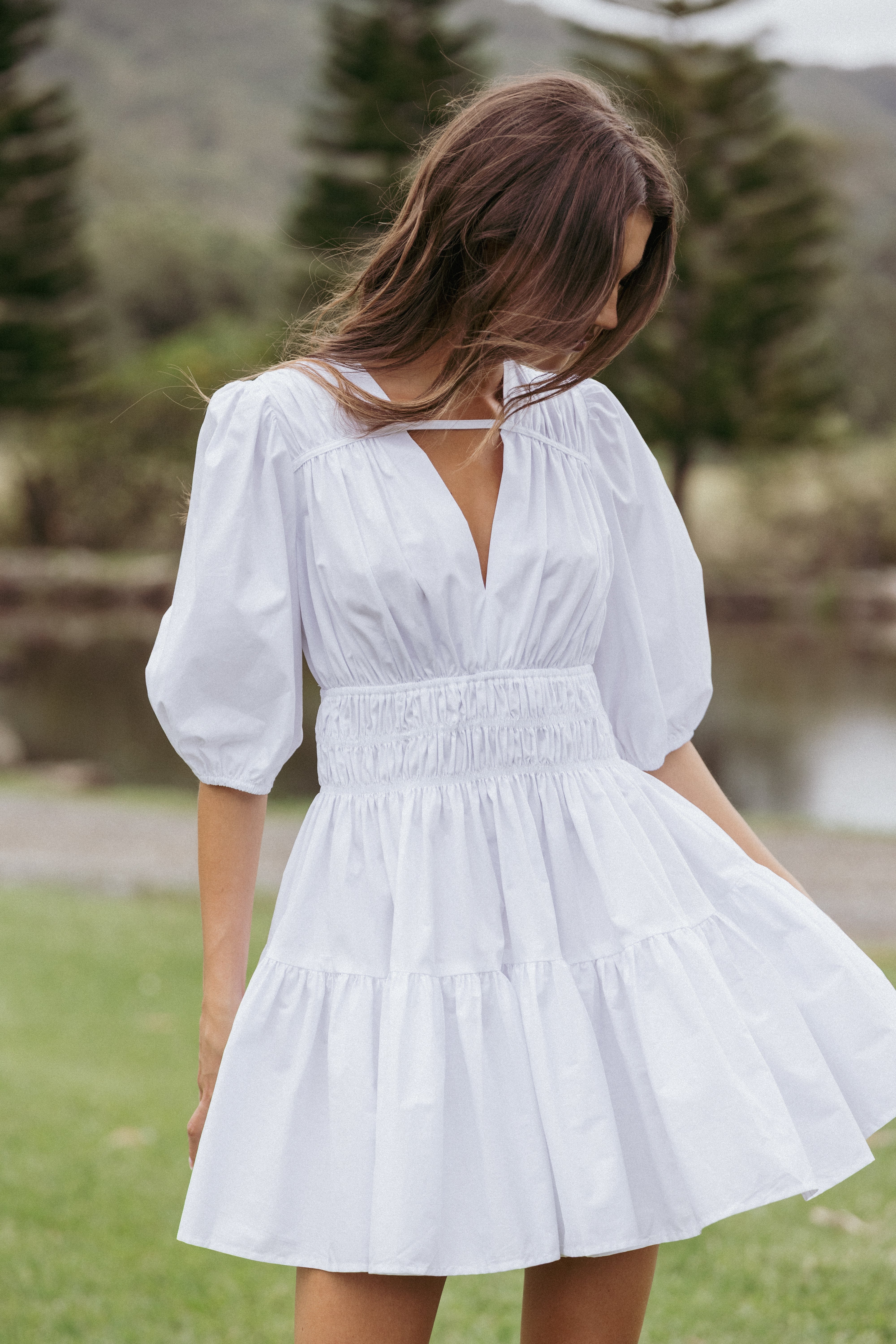 Petal and Pup USA DRESSES Alessia Mini Dress - White (Hold for Rack)