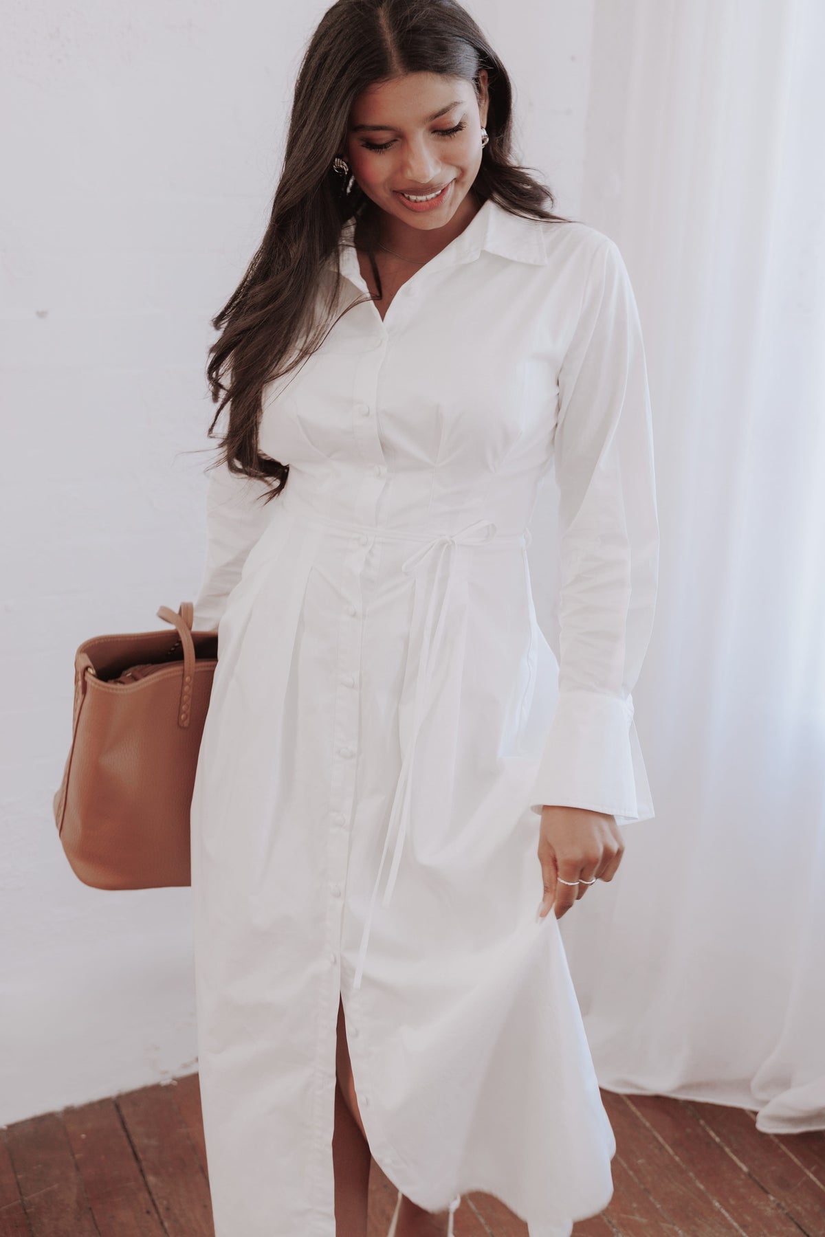 ivory shirt dresses Alexander Shirt Dress - Ivory