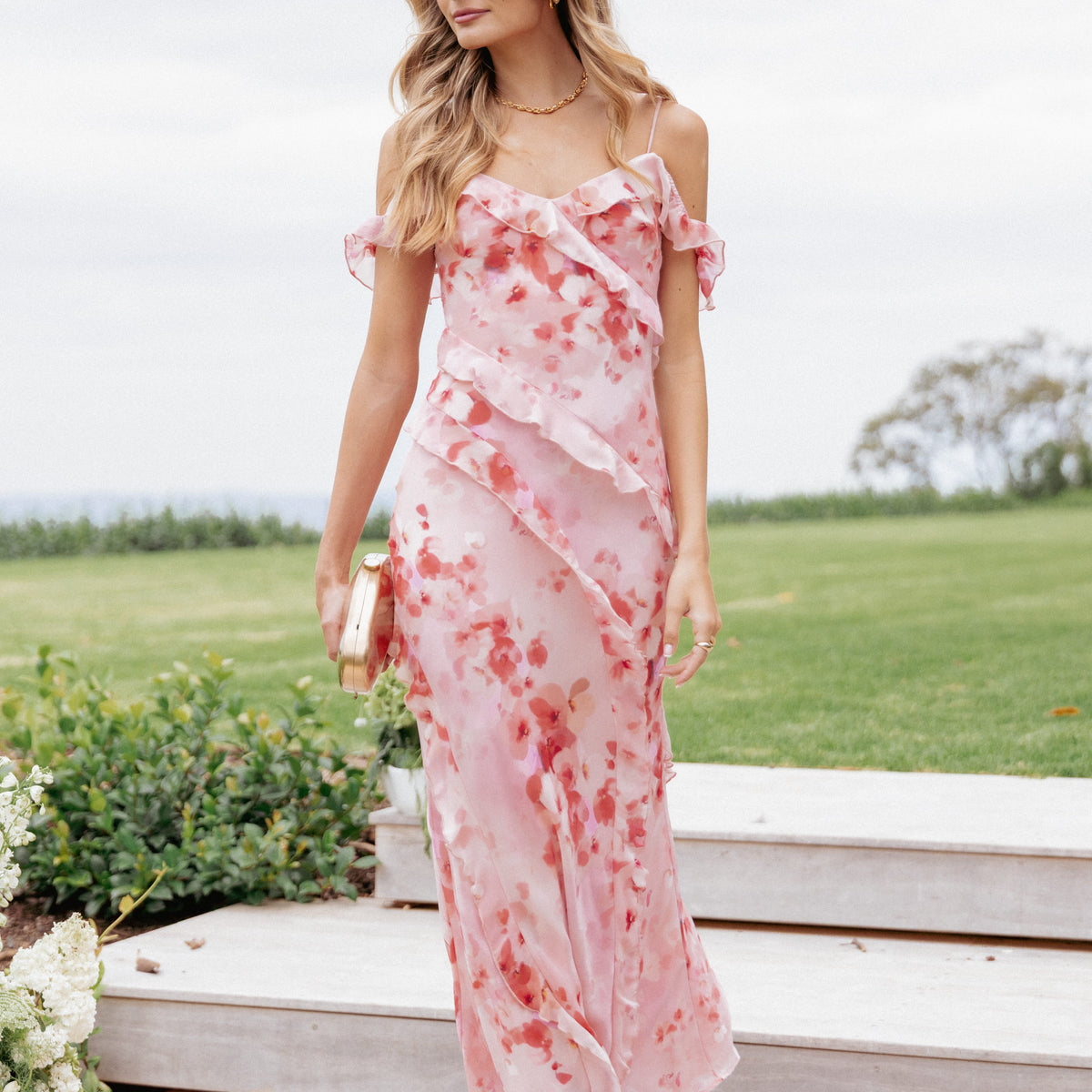 off the shoulder maxi dress pattern Alexia Off Shoulder Maxi Dress