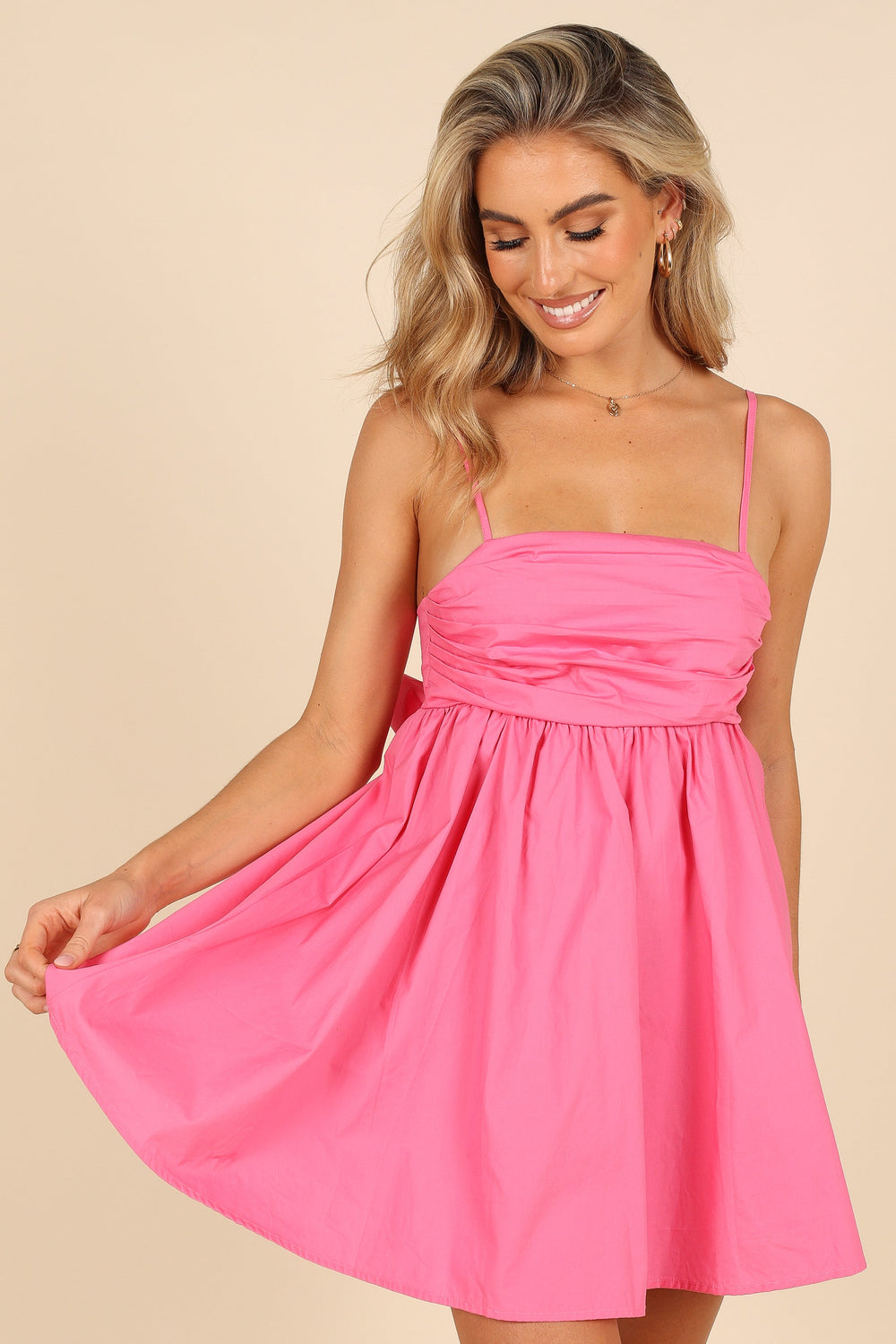 Shop Pink Strappy Mini Dress Online