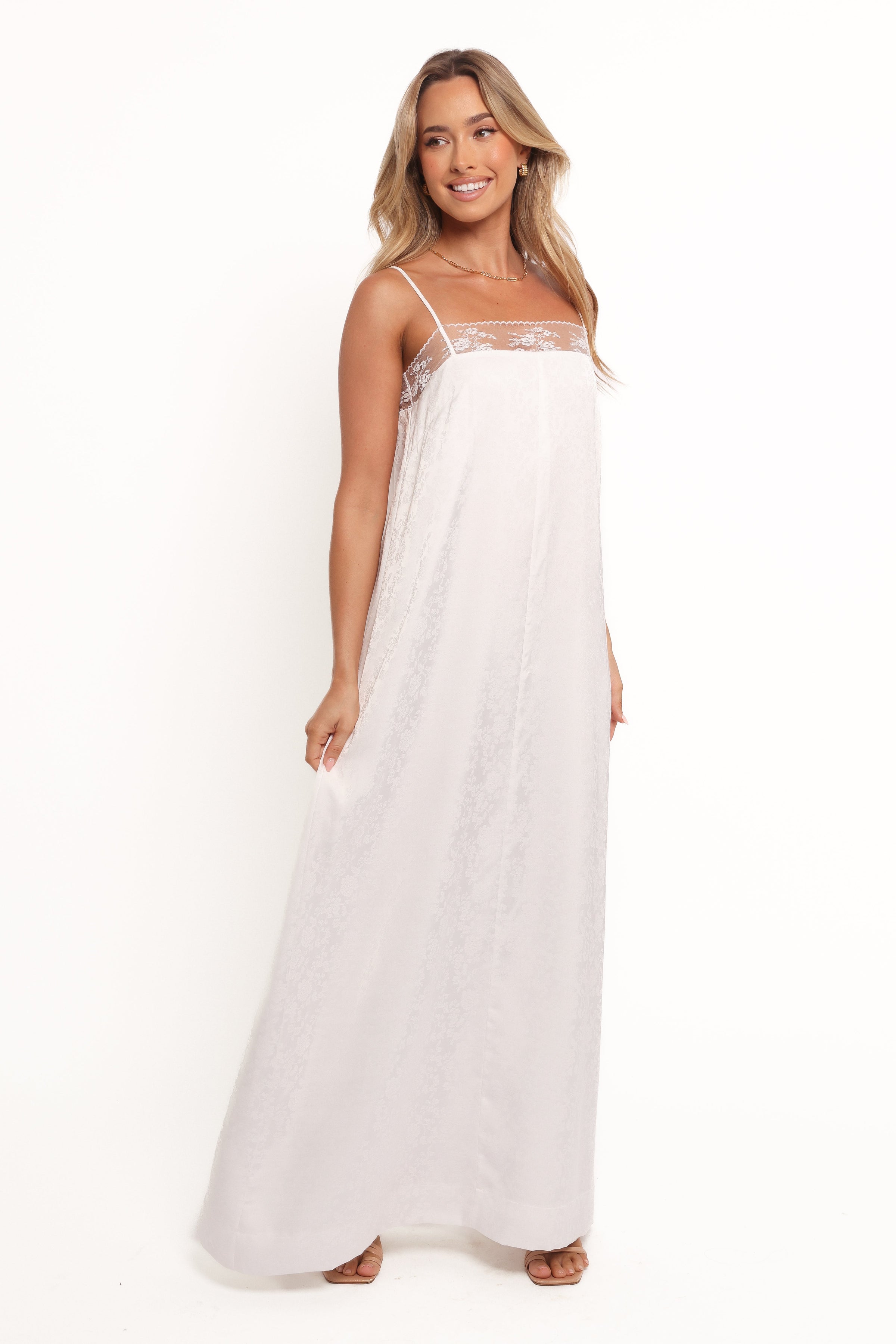 Petal and Pup USA DRESSES Alisha Maxi Dress - White