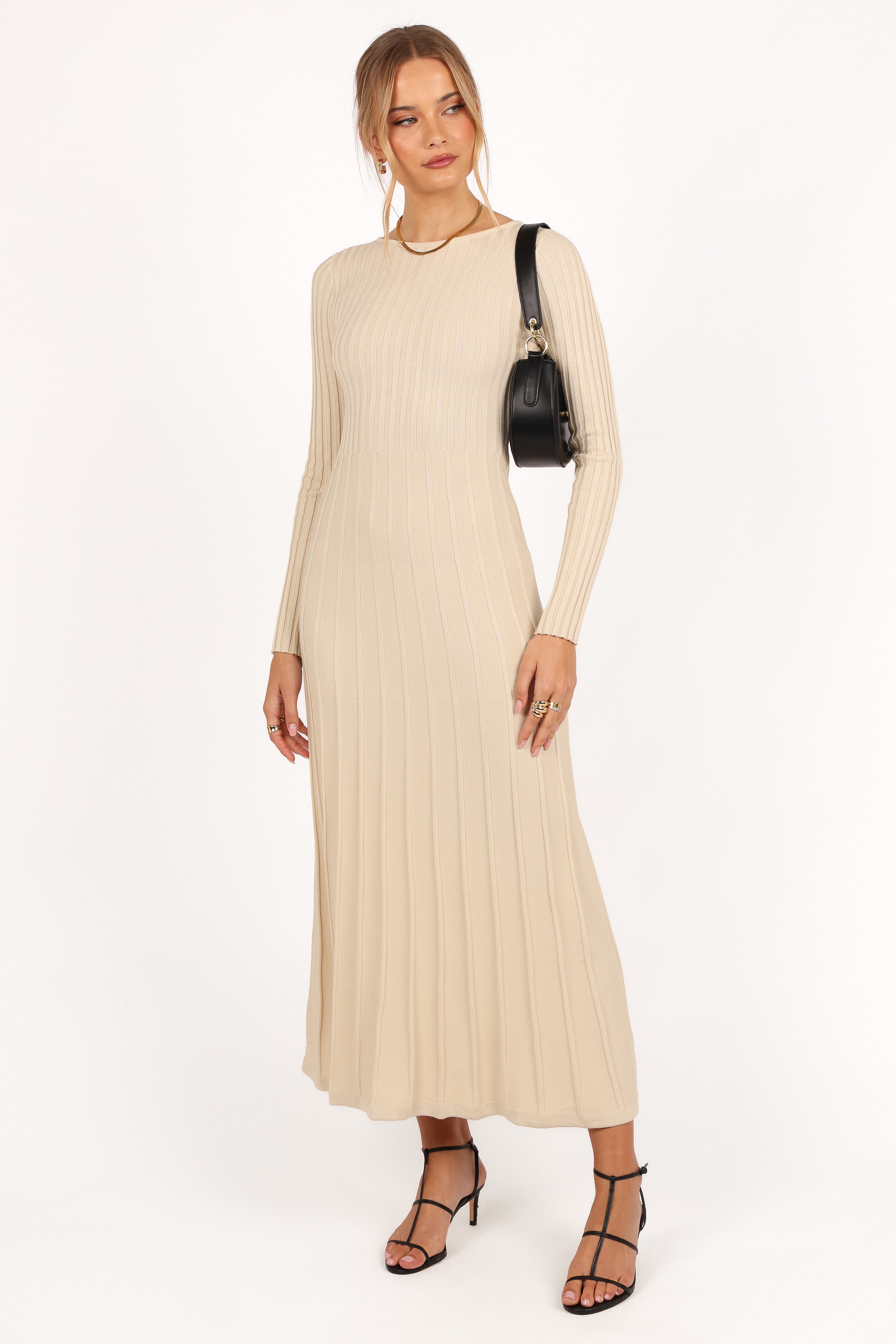 Petal and Pup USA DRESSES Alison Long Sleeve Maxi Dress - Cream