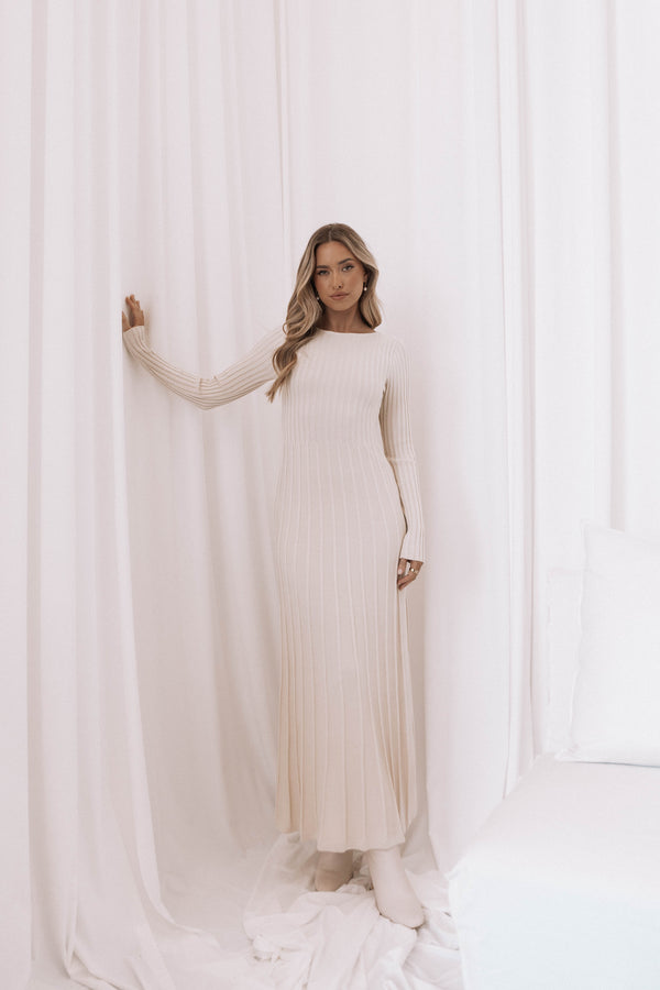 Duncan Knit Dress - Cream