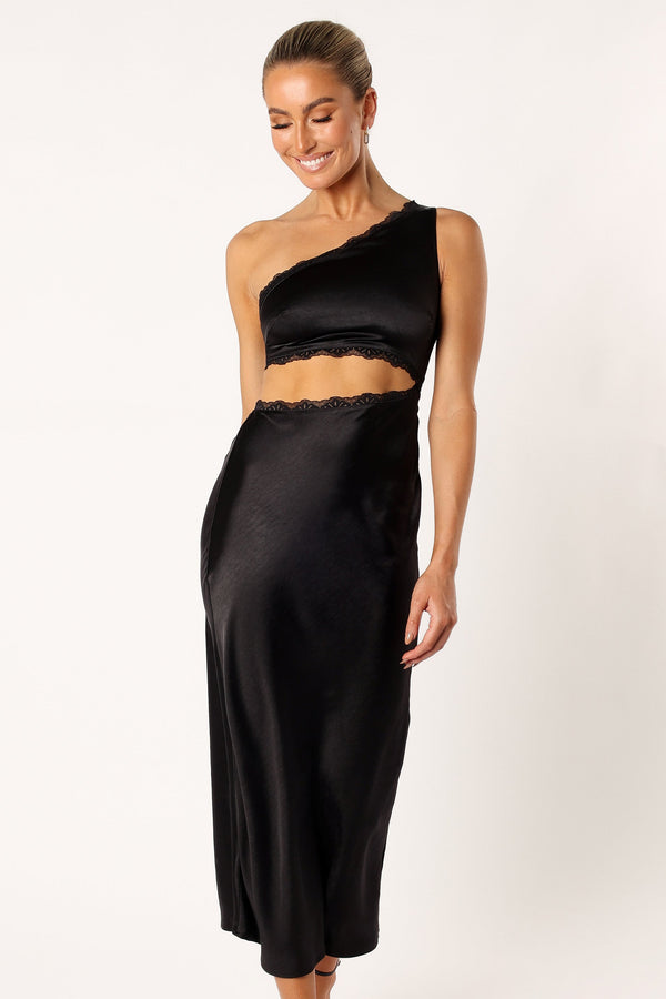 Petal and Pup USA DRESSES Alta Long Midi Dress - Black