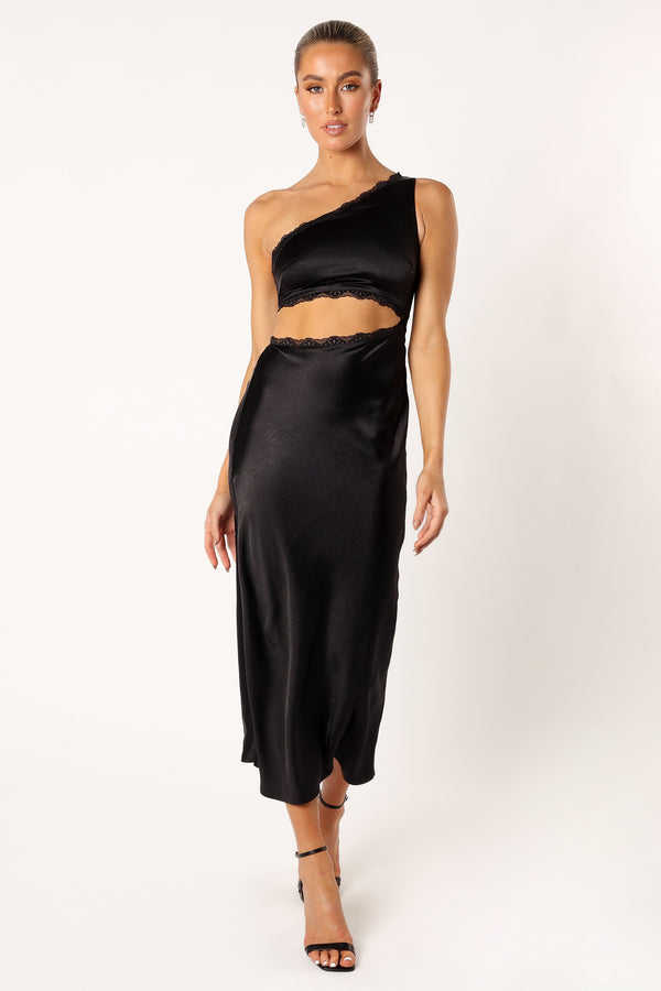 Petal and Pup USA DRESSES Alta Long Midi Dress - Black