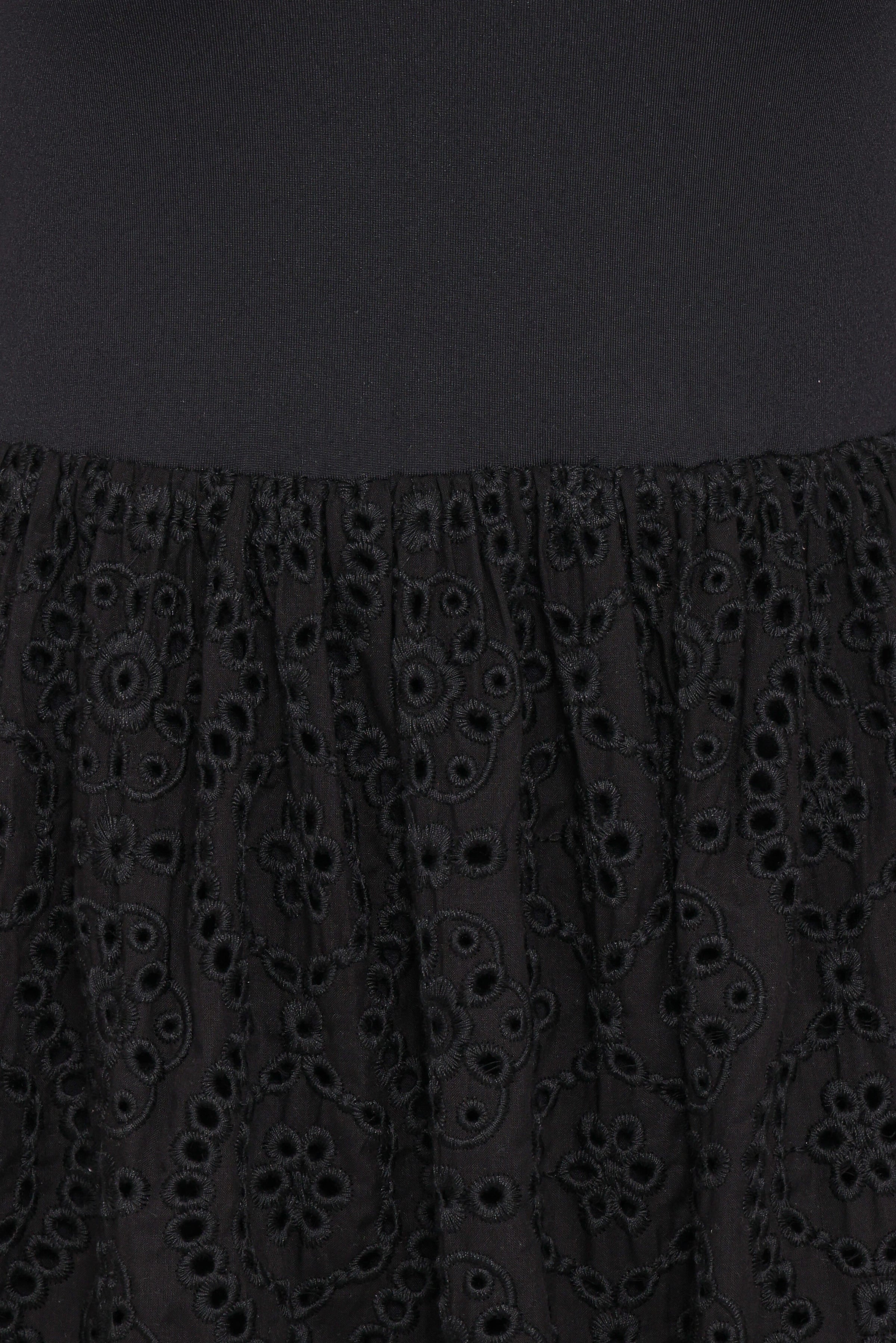 Petal and Pup USA DRESSES Alva Midi Dress - Black Broderie