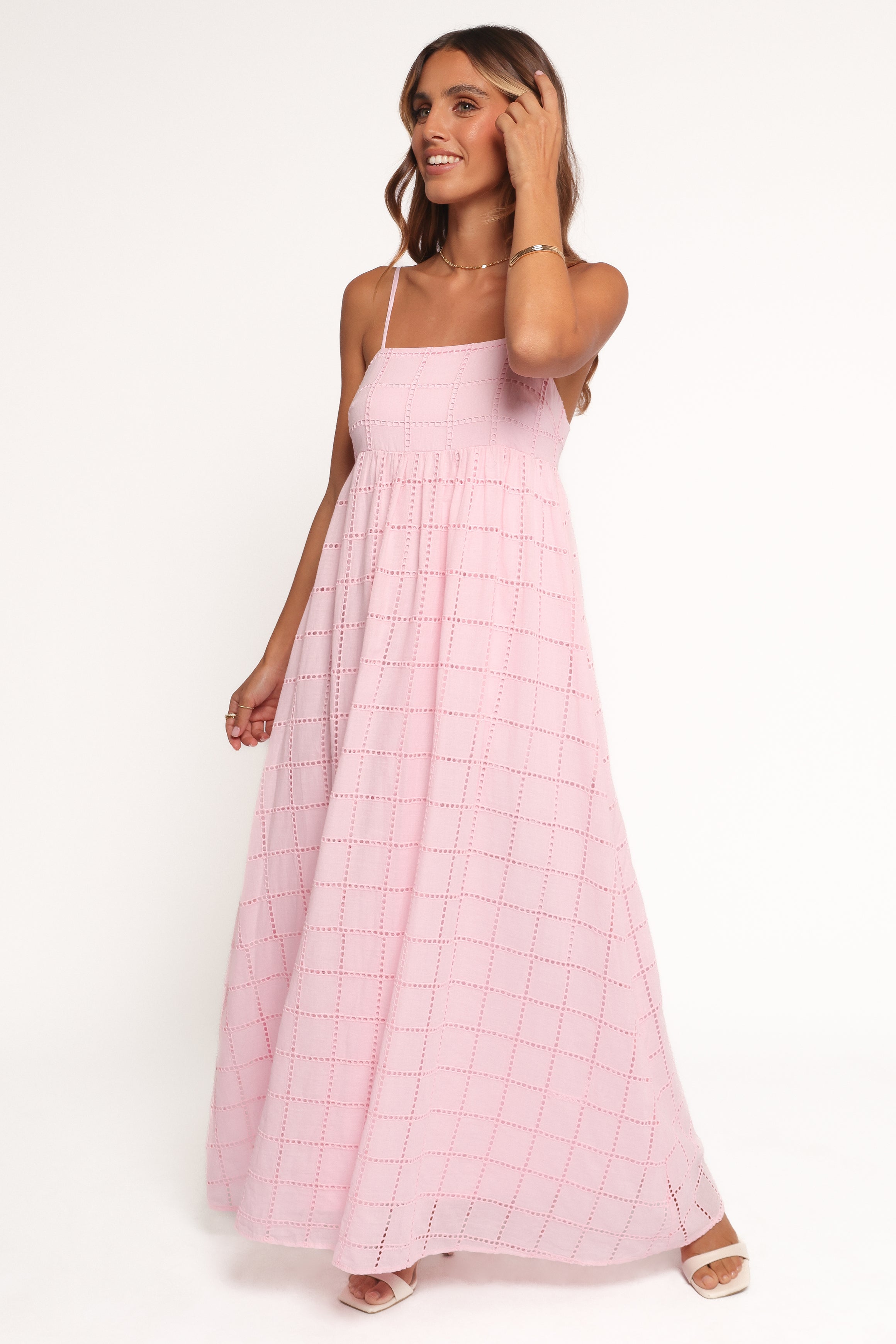 Petal and Pup USA DRESSES Alyah Maxi Dress - Pale Pink