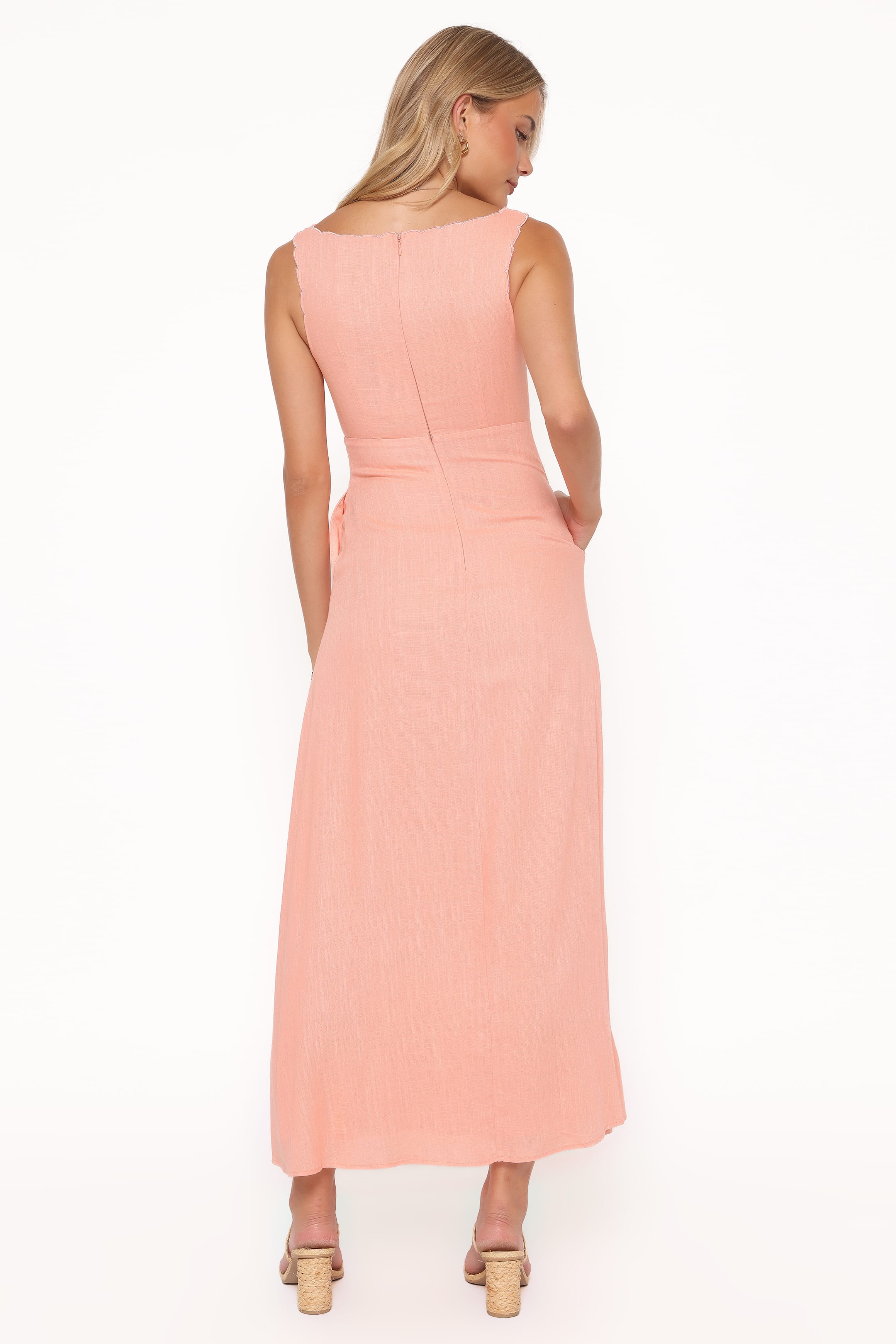Petal and Pup USA DRESSES Amalie Maxi Dress - Pastel Peach