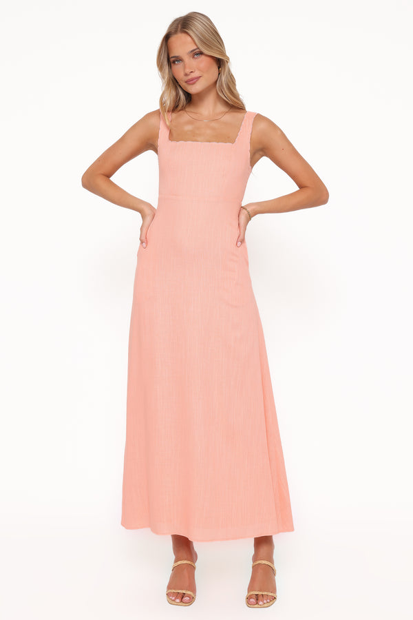Petal and Pup USA DRESSES Amalie Maxi Dress - Pastel Peach