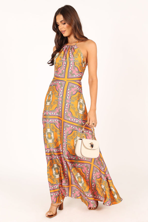 Petal and Pup USA DRESSES Amara Maxi Dress - Tangerine