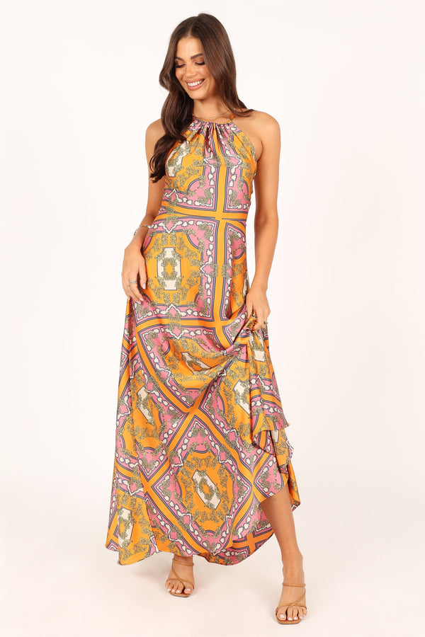 Petal and Pup USA DRESSES Amara Maxi Dress - Tangerine