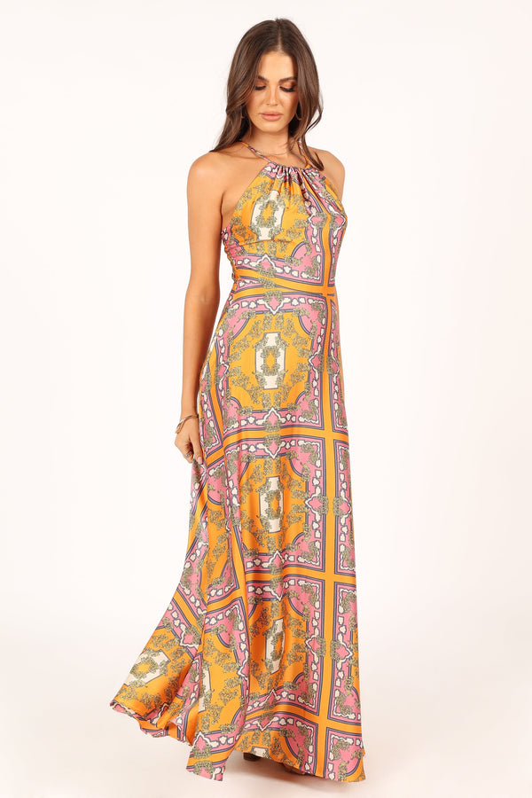 Petal and Pup USA DRESSES Amara Maxi Dress - Tangerine