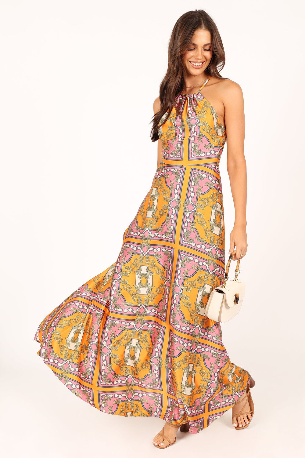 Petal and Pup USA DRESSES Amara Maxi Dress - Tangerine